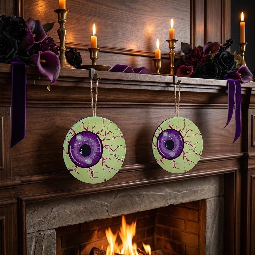2D Flat Giant Hanging Eyeball Round Halloween Eyeball Decor Indoor Outdoor
