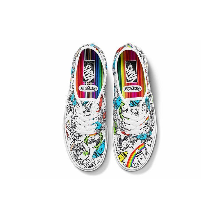 Vans Authentic Crayola DIY Sketch Your Way Unisex Sneakers White VN0A5KRDARE