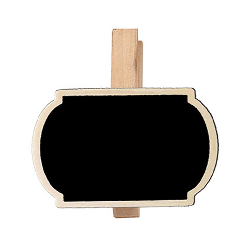 50Pcs Small Chalkboard Signs with Clips Small Wood Blackboard with Pegs for Wedding Birthday Place Card Name Card