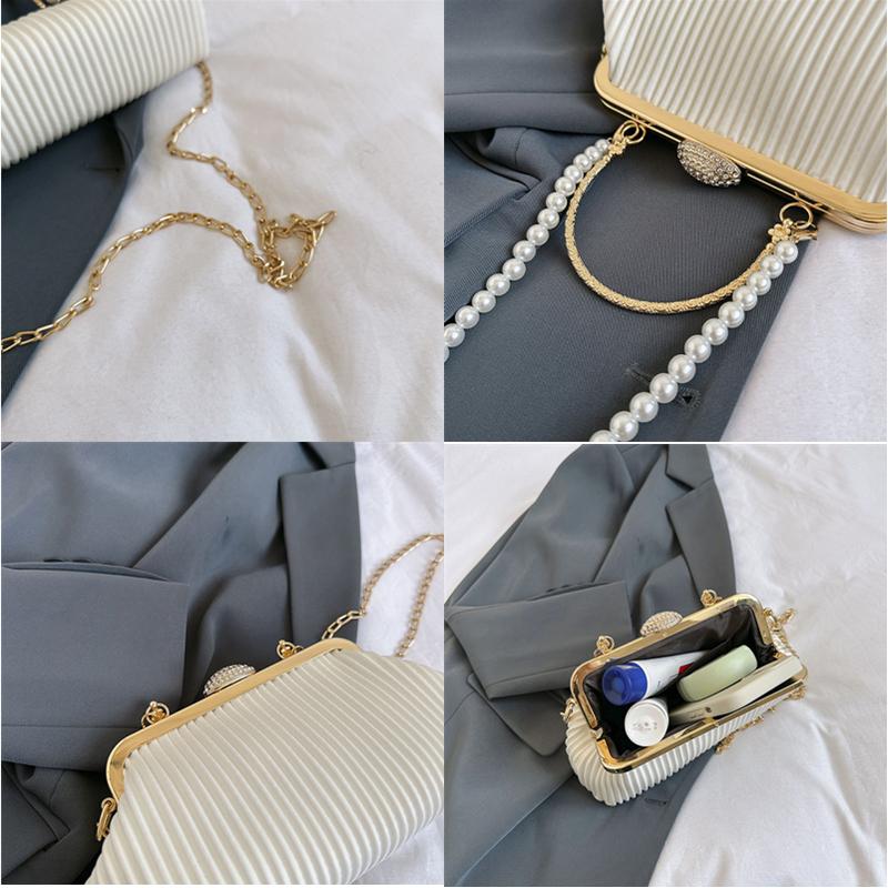 Роскошная кожаная PU вечерняя сумочка для женщин банкетная вечеринка блестящая сумка свадебный клатч на цепочке через плечо женственная мода