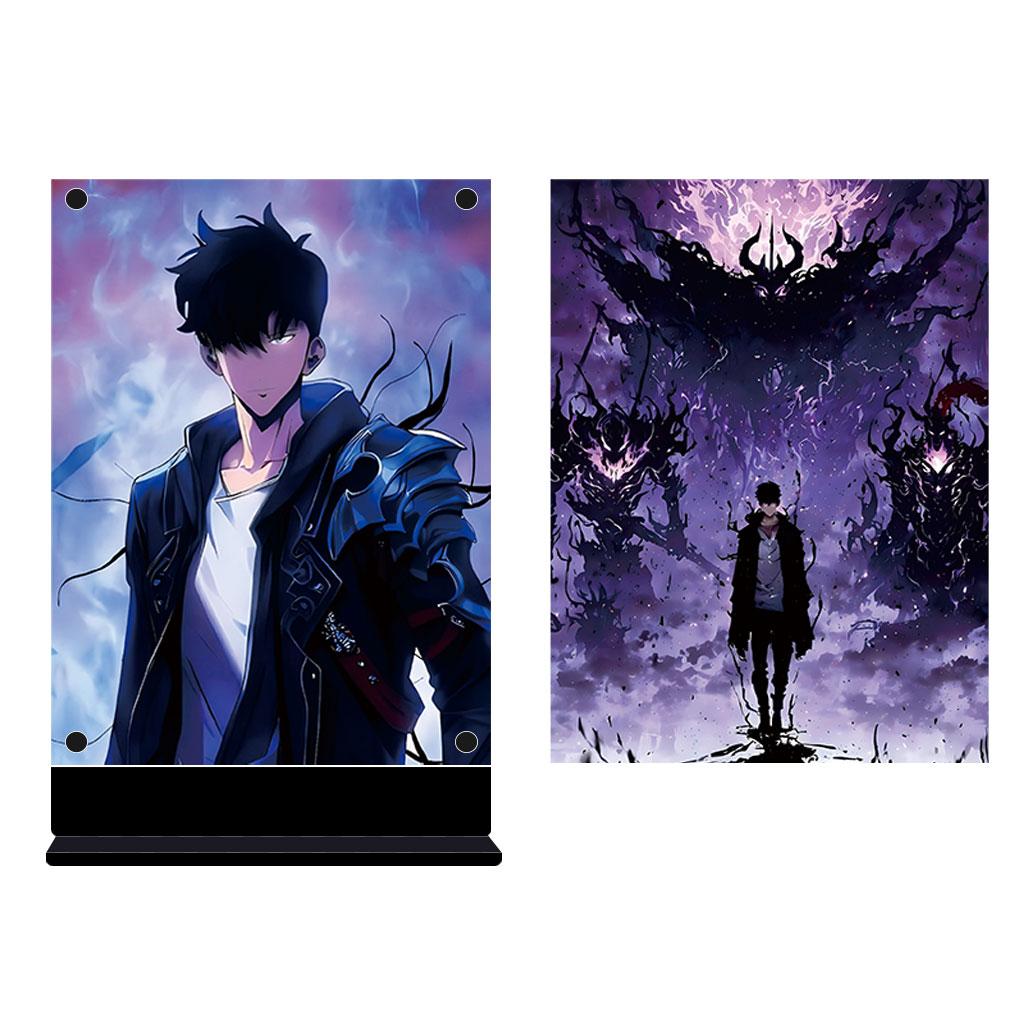 Led Backlit Poster One Piece Anime Night Light for Birthday Gift Bedroom Nightlight Game Room Deco Table Lamps Sign Zoro