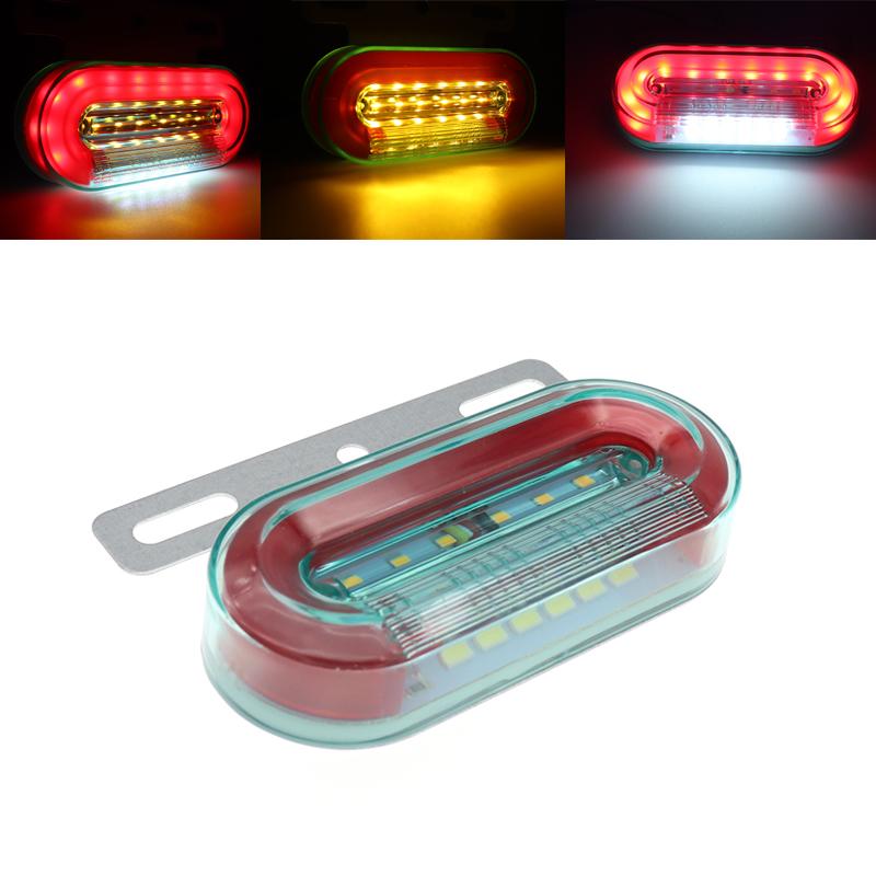 12V/24V 12 LED Car Truck Side Marker Lights Car External Lights Signal Indicator Lamp Warning Tail Light 3 Modes Trailer Lorry
