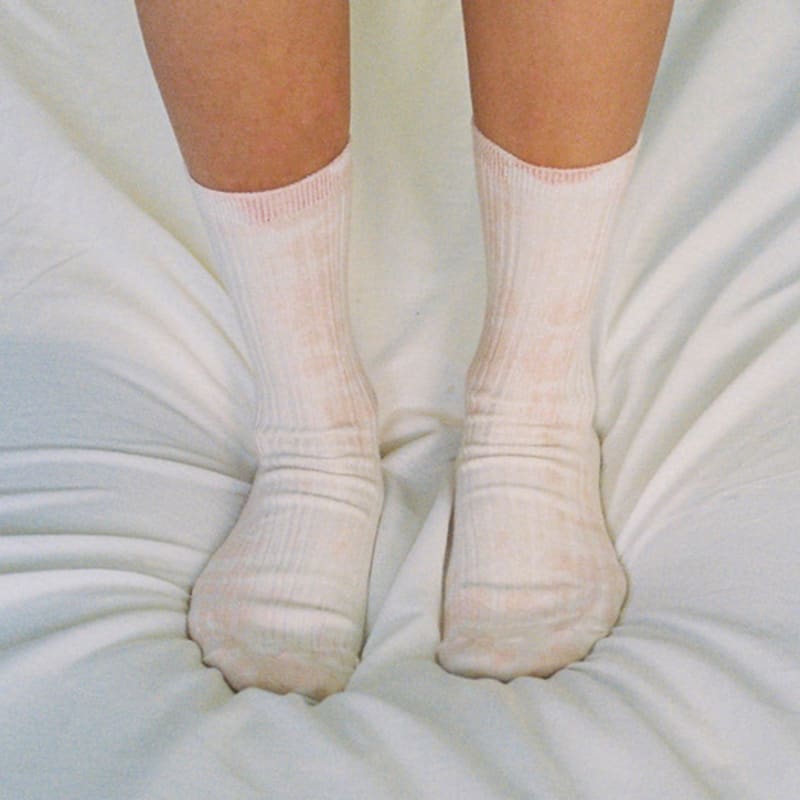 SOOPUI Plants tie-dye socks in pink