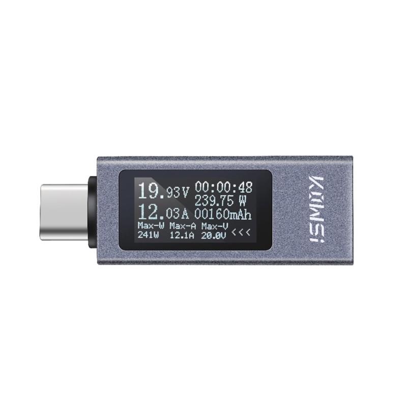 KOWSI тестер напряжения и тока USB C измерительный тестер вольтметр амперметр детектор USB C детектор зарядки светодиодный дисплей портативный