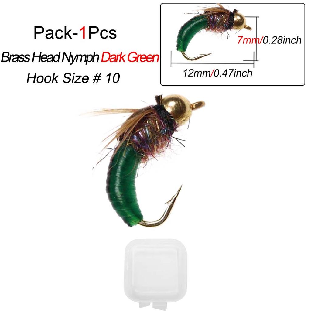 1/3 шт., мушки для рыбалки, латунная голова с бусинами, быстрая сикинговая нимфа, скад, червь, червь, ручейник, куколка, поддельные насекомые, приманки для рыбалки нахлыстом