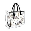 Cute Bat Print Tote Bag Large Capacity Daily Use Shoulder Handbag