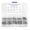 304 Stainless Steel Screws Cross Pan Head Screws with Hex Nuts Washers Screw Kit220pcs #4 40UNC