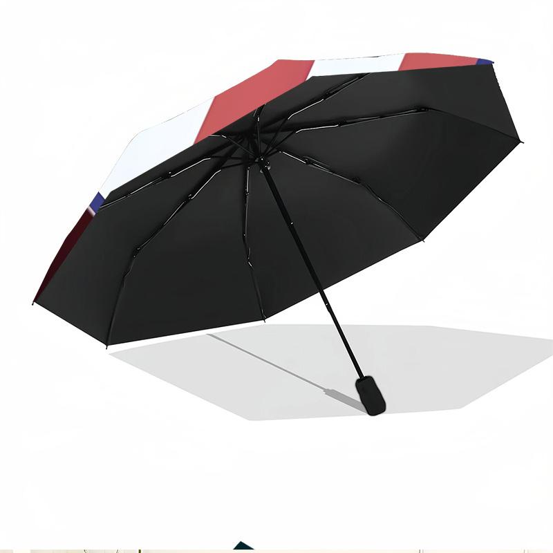 Atletico Madrid Print Automatic Open Close Umbrella, Portable Foldable Umbrella, for Outdoor Commute Camping Trip, Ideal Birthday Gift
