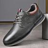 Модная повседневная обувь из коровьей кожи, новые дизайнерские туфли для мужчин, весна-осень, спортивные туфли на платформе, мужские однотонные туфли для вождения