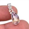 Natural Ametrine Gemstone Handmade 925 Solid Sterling Silver Pendant 1" L5b27