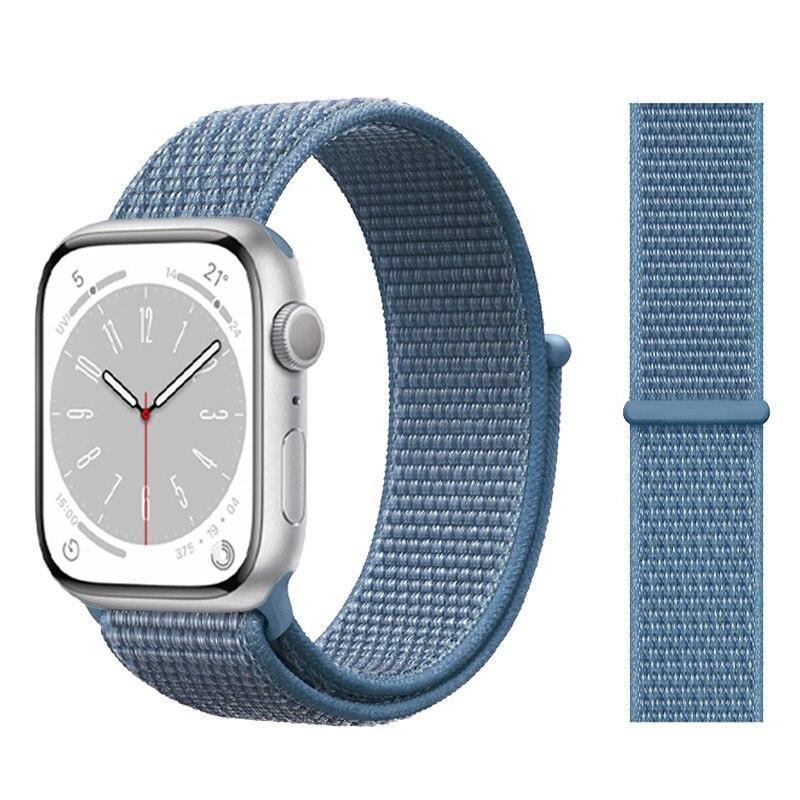Нейлоновый ремешок-петля для Apple Watch Band 49 мм, 44 мм, 45 мм, 41 мм, 40 мм, 42 мм, 38 мм, браслет Correa iwatch series 3, 4, 5, 6 Se 7, 8, ультра, 49 мм, ремешок