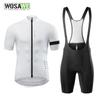 Wosawe Summer Cycling Wear Set Short Sleeves Bib Shorts Bike Cycling Clothing For Men