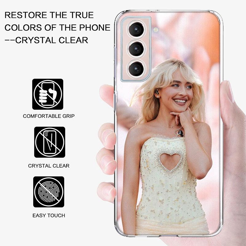 Singer S-Sabrina Carpenter Phone Case For Samsung A16 A26 A36 A56 A17 A15 A25 A35 A55 A14 A24 A34 A54 A04S A05S Galaxy Note 20 1