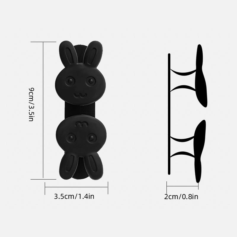 Winding Hook Clips Cartoon Fixing Clamp for Power Cord Plug Wire Cable Organizer Holder Kitchen Home Appliance Plug Organizer