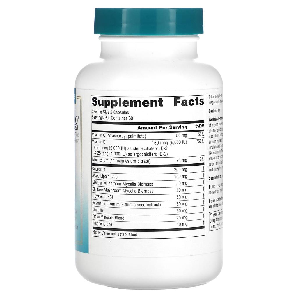 Wellness D-Mmmunity™, 5,000 Iu, 120 Veggie Caps (2,500 Iu per Capsule)
