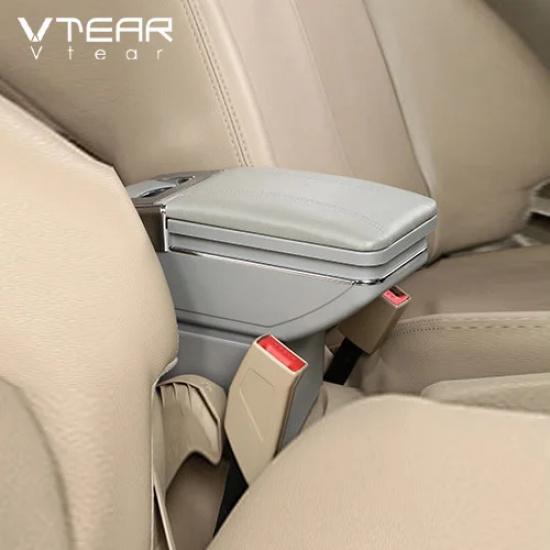 Vtear universal car armrest storage box auto interior Leather car-styling central container Store content box accessories parts