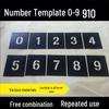 ZOCI Stainless Steel Spray Painting Stencils (15cm Character Height)