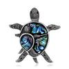 Fashion Unique Design Metal Animal Brooches For Women Classic Personality Enamel Double Turtles Brooch Pins Jewelry Gifts
