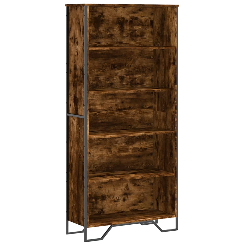 Vidaxl Regał Na Książki, Przydymiony Dąb, 80X31X169 Cm
