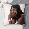 Rapper KKing Grandson VVon Doublesided Printed Square Decorative Cushion Cover for Sofa Living Room Home Decor