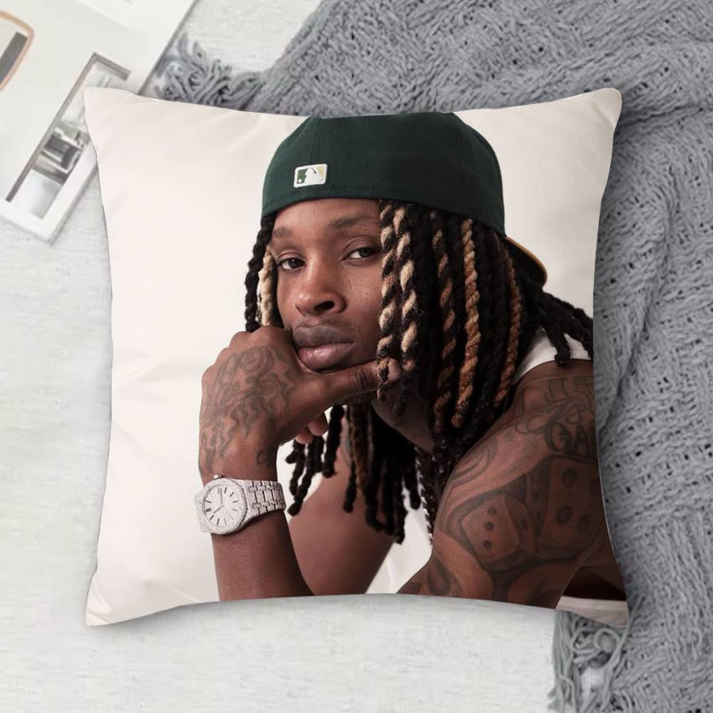 Rapper KKing Grandson VVon Doublesided Printed Square Decorative Cushion Cover for Sofa Living Room Home Decor