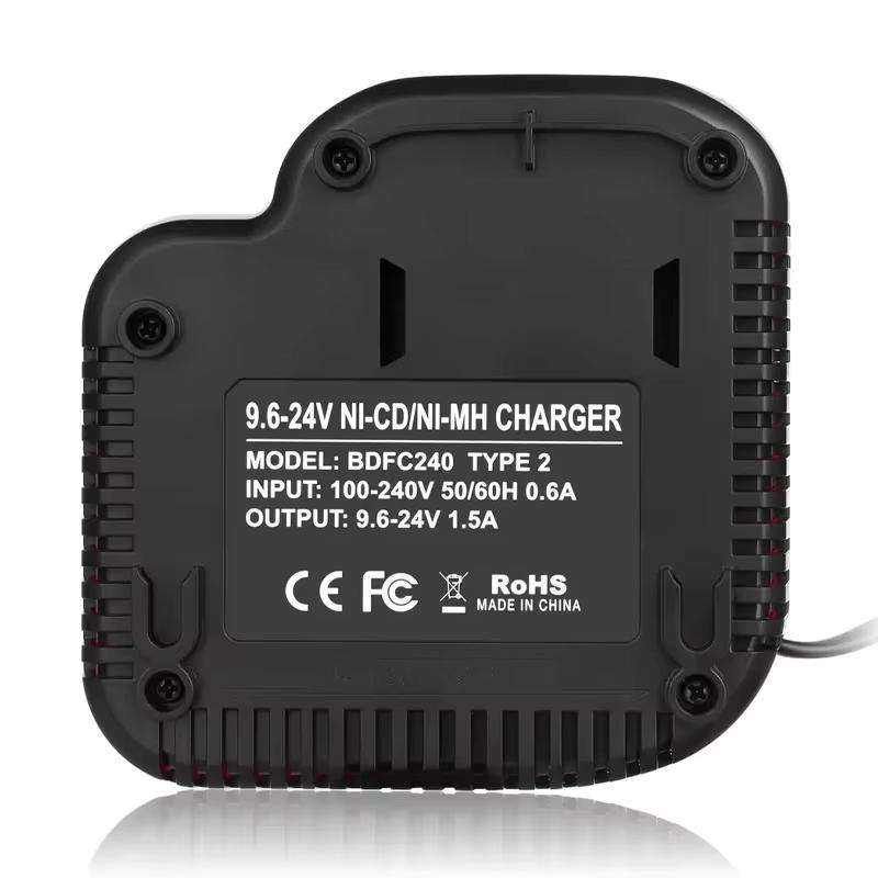 Сменное зарядное устройство для аккумулятора Black & Decker Ni-CD Ni-MH, многовольтовое, 9,6 В/12 В/14,4 В/18 В, быстрое зарядное устройство
