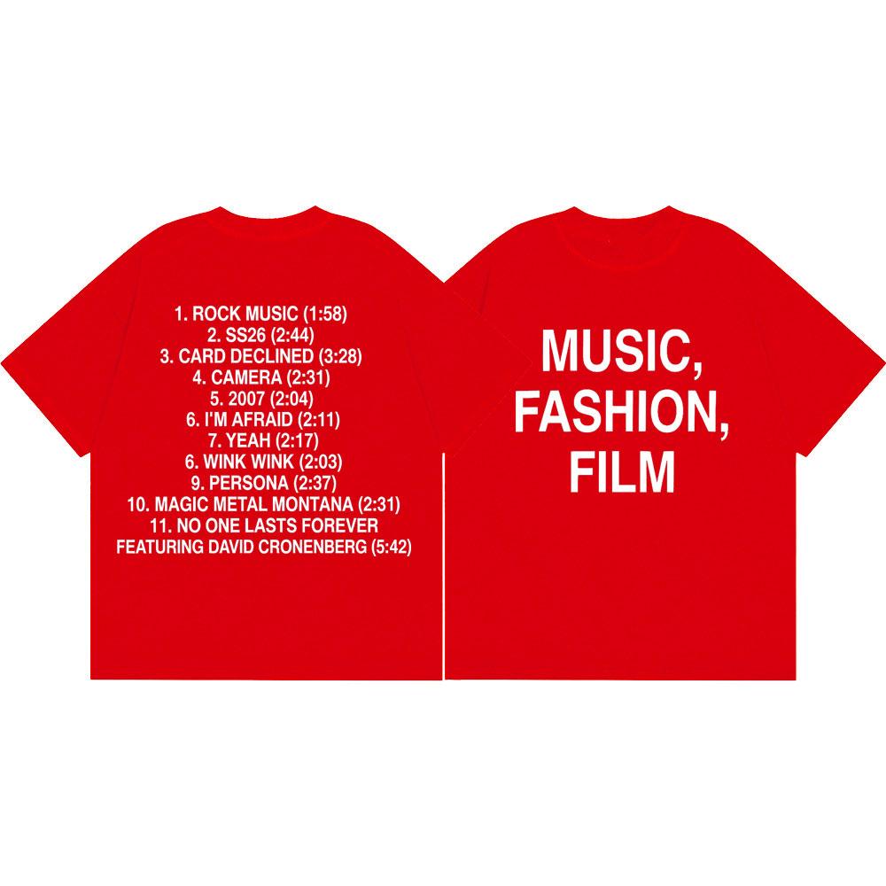 Charli Xcx Music Fashion Film Print T-shirt Men Women Clothing Rock Hip Hop T-shirts Summer Casual Cotton Short Sleeve T Shirt