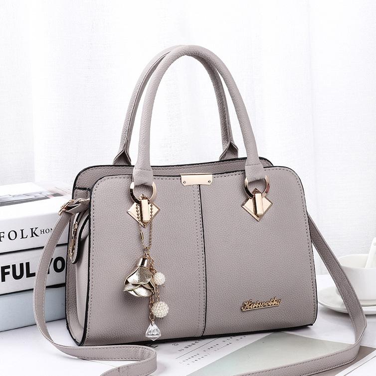 WTEMPO Женские однотонные простые сумки для мам, универсальные женские сумки на молнии большой емкости, сумки через плечо из искусственной кожи PU