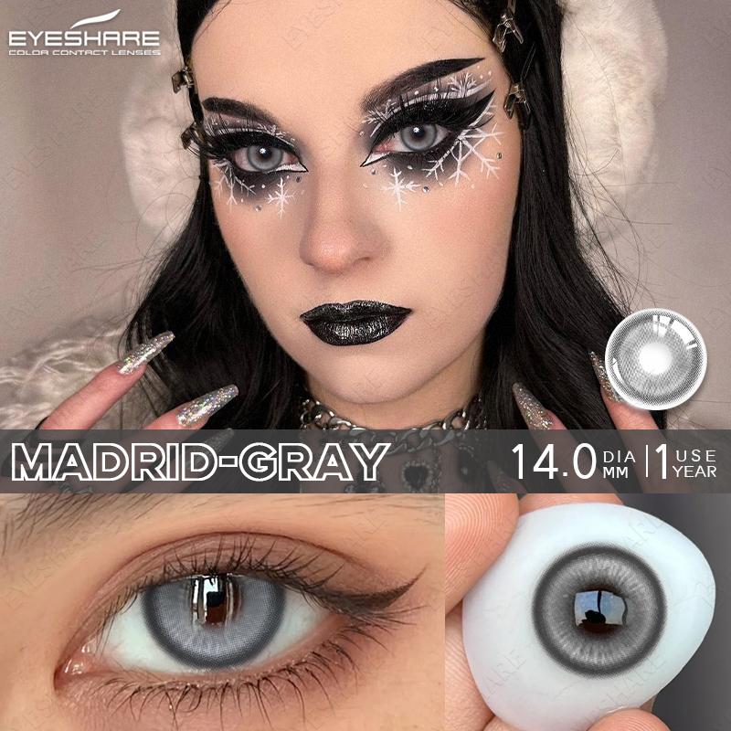 Eyeshare Цветные контактные линзы Костюм персонажа на Хэллоуин Выставка комиксов КОСПЛЕЙ Доступные цветные контактные линзы Кроваво-красные линзы для очков