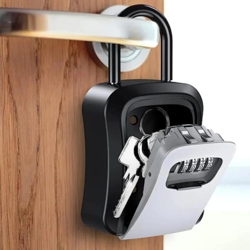 4-Digit Combination Key Lock Box with Extended Cable for Outdoor Use