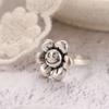 Кольцо для женщин и девочек Любовь Бабочка Череп Модные мужские украшения Винтаж Древнее серебро Цвет Панк Хип-Хоп Регулируемый Бохо