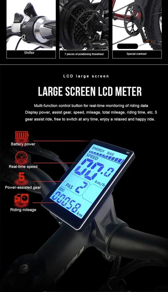 AKEZ S2 20-дюймовый ретро двухколесный электрический велосипед с мягким хвостом и двойным снегозаборником, электрический велосипед на толстых шинах 13AH48v750w Ebike