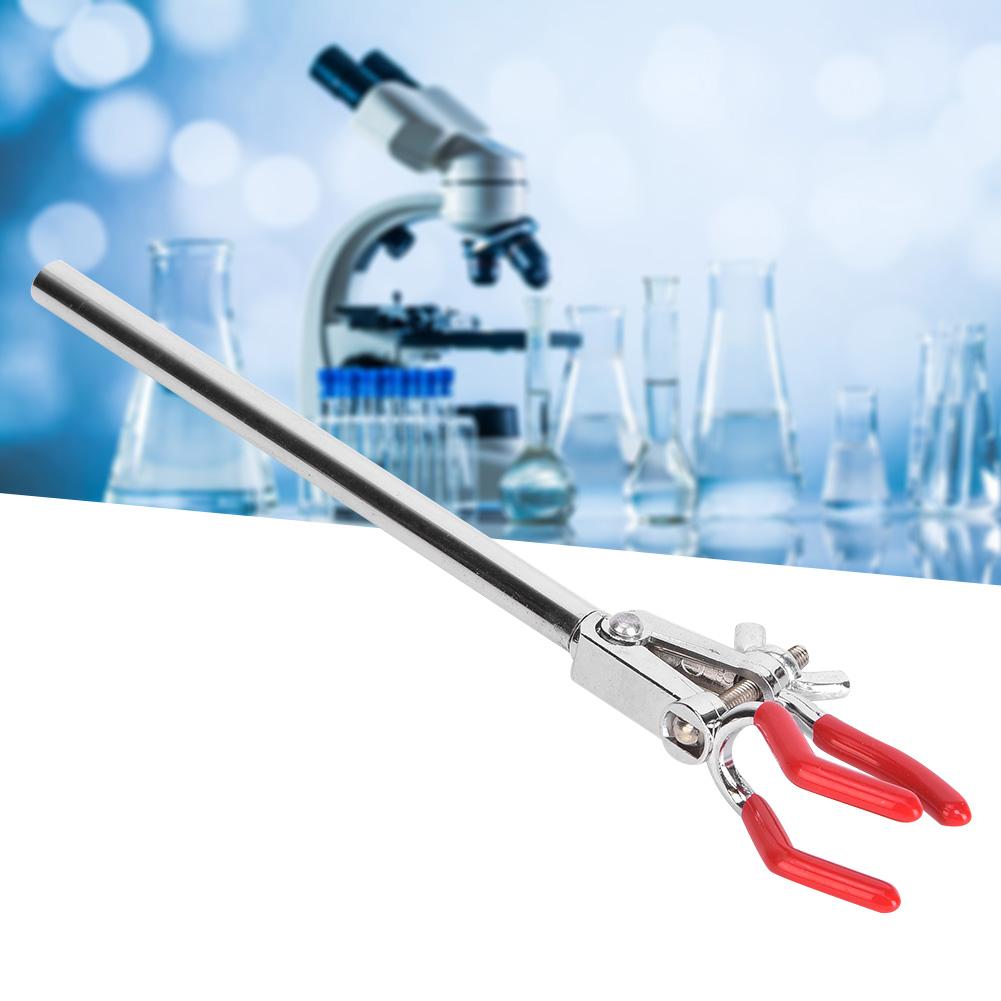 Zinc Alloy Three Jaw Lab Flask Clamp Clip Laboratory Instrument Experiment Accessories