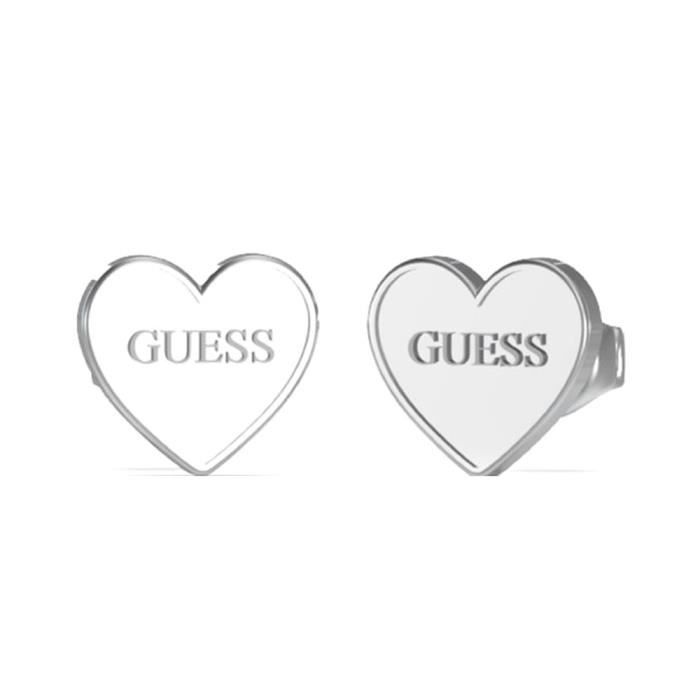 Boucles d'oreilles - GUESS - JUBE02171JWRHT-U - Acier inoxydable - Argent - Femme