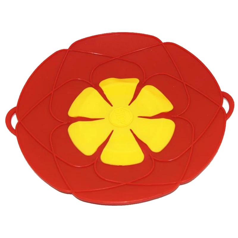 Силиконовая крышка, стопор для пролива, крышка для кастрюли, сковороды, кухонные принадлежности, посуда в форме цветка, кухонные инструменты, кухонные гаджеты, маркер-маркер