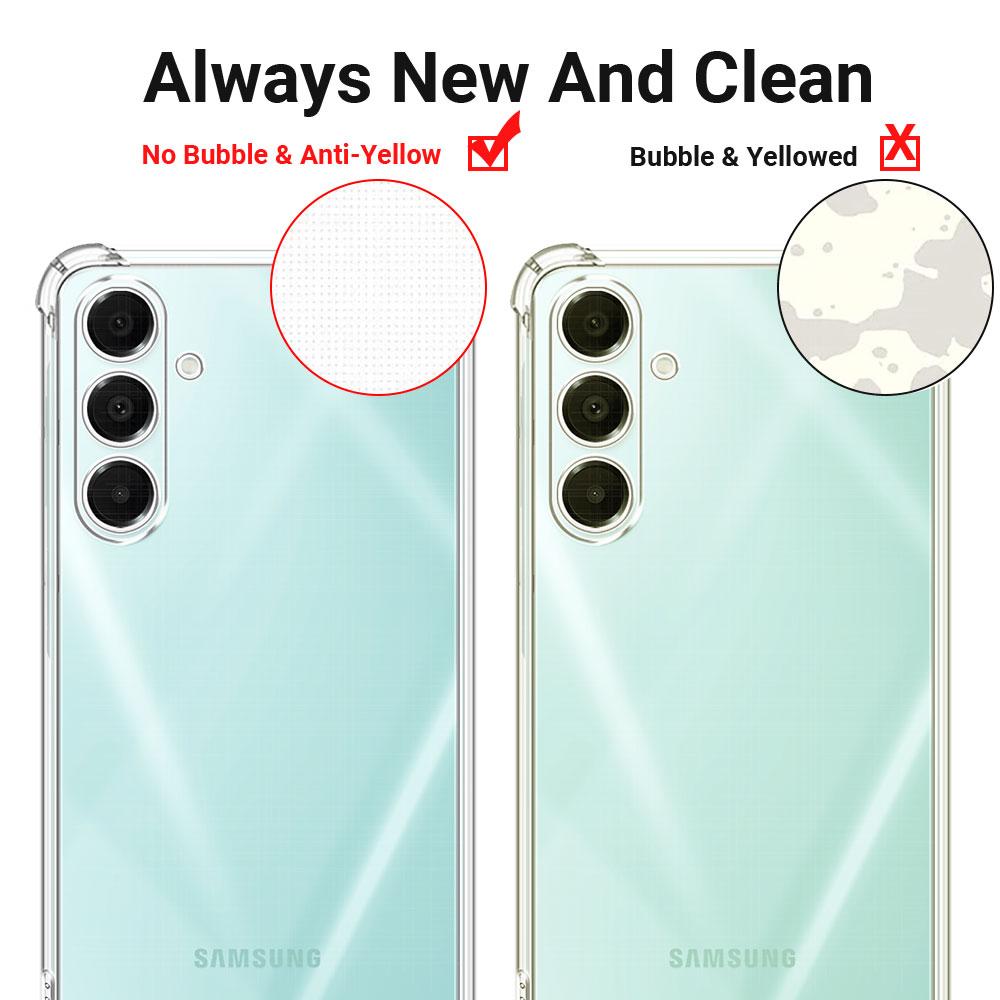 Для Samsung A16 4G 5G A165F A166B чехол прозрачный противоударный подушка безопасности TPU силиконовый мягкий чехол для телефона для Samsung Galaxy A16 задняя крышка