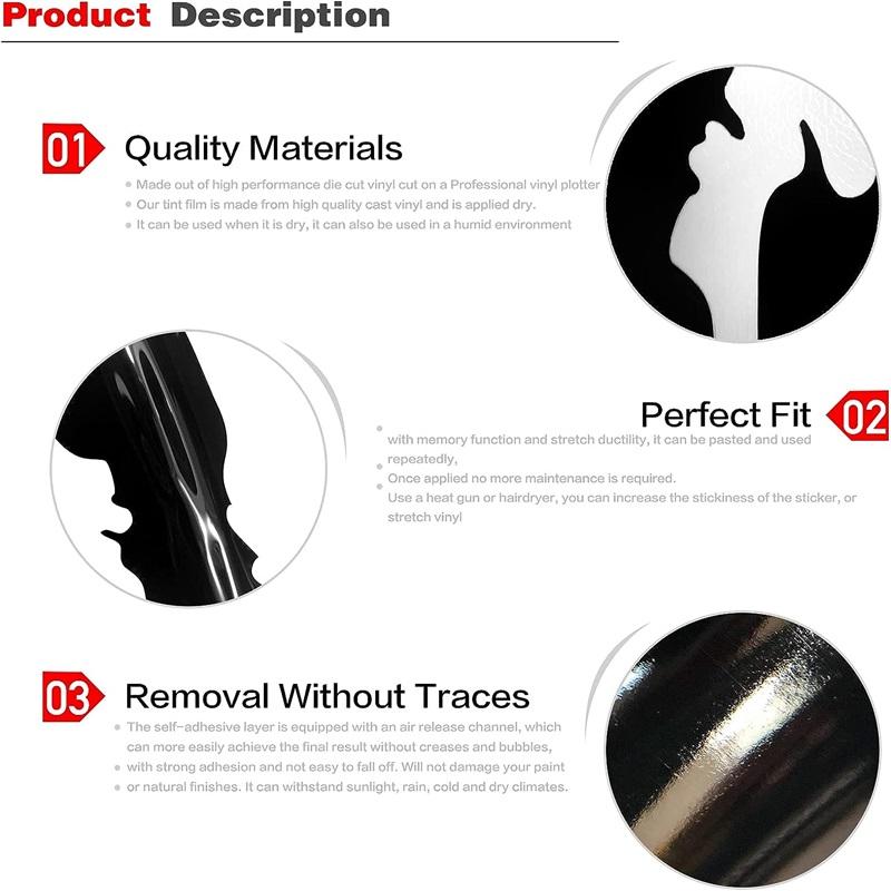 2pcs Monster Claw Markings Car Headlights Stickers,stripe Scratches,decals,vinyl Suitable for Sports,pickup Trucks,motorcycles