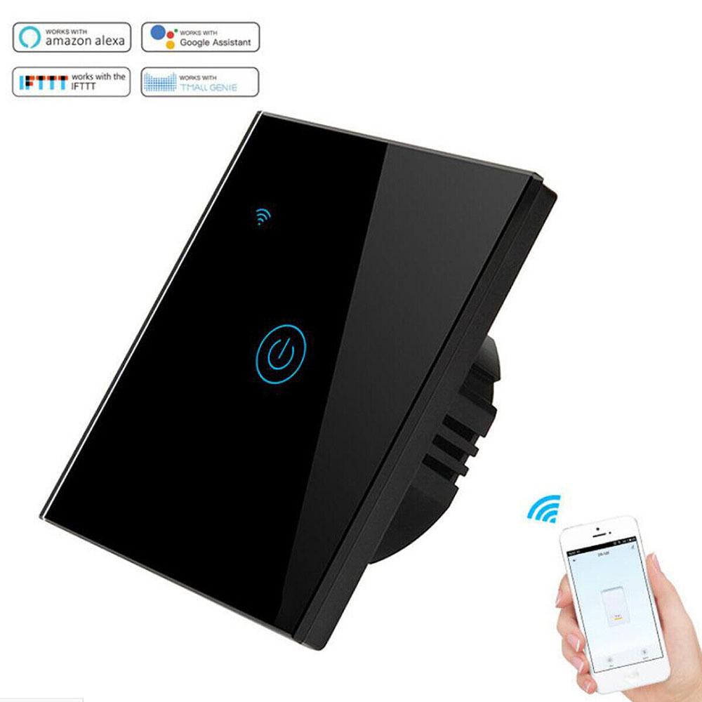 WiFi Smart Touch Switch 1Gang Light Control Wall Panel для дома 110-240 В