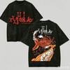 ×××HOLiC Стиранная футболка Любитель аниме Харадзюку Новая модель Унисекс Оверсайз Личность Одежда Уличная одежда высокое качество Удобная