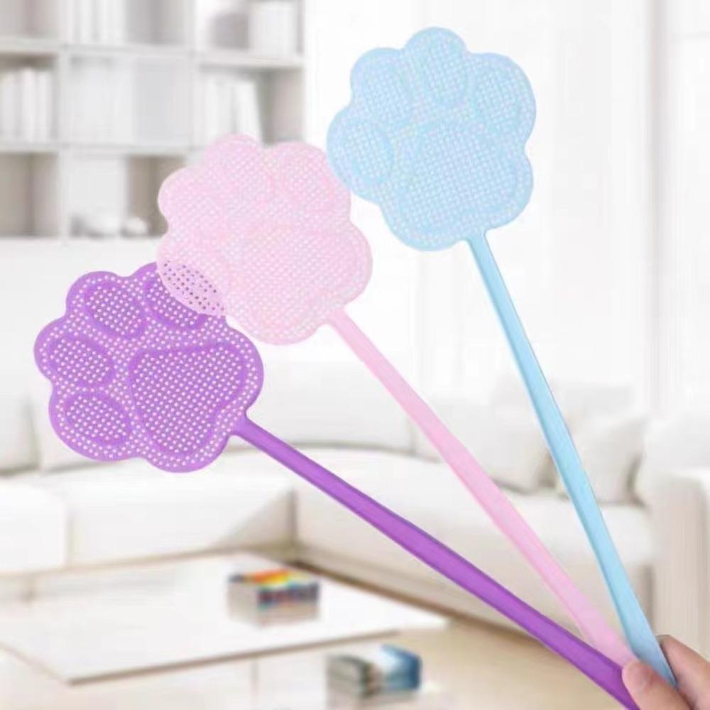 5pcs Plastic Thickened Fly Swatter Cute Flies-Racket Mosquito Killing Fly-Killing Swatter Home