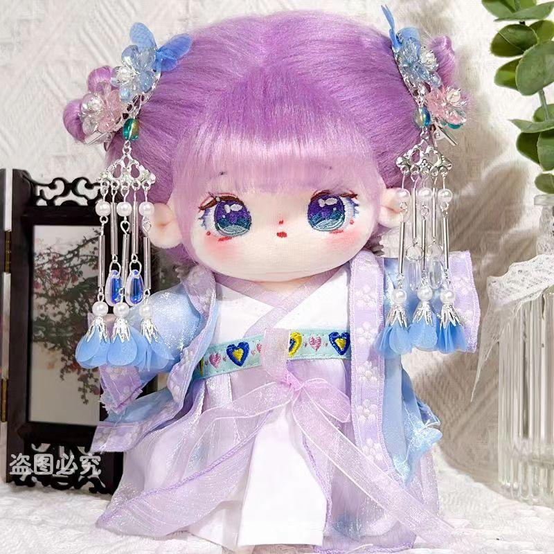 20cm Kawaii Idol Cotton Doll DIY Dress Clothes Outfit Accessories Cute Soft Stuffed Plush Doll The Best Gift for Children