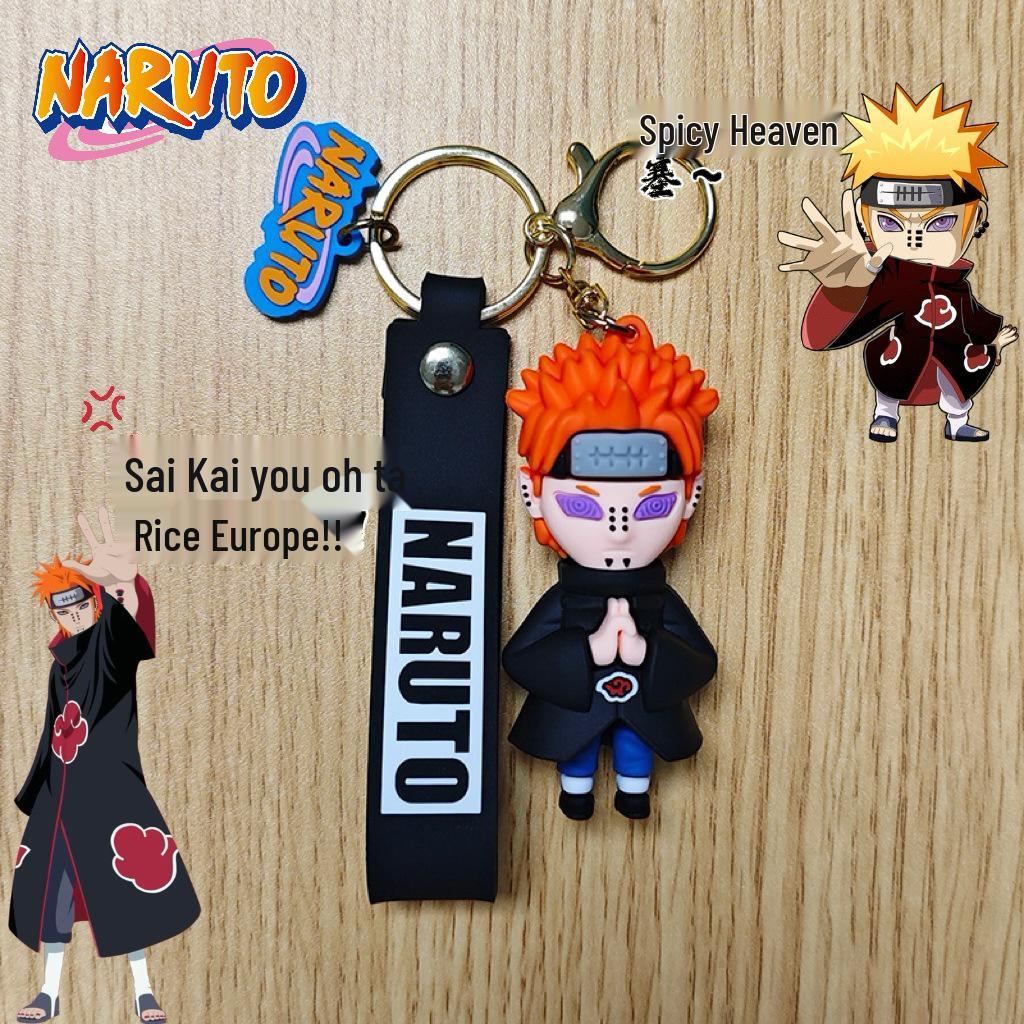 Брелок с персонажем Наруто: Наруто, Хината, Какаши, Саске, Джирайя Кукла-подвеска Брелок