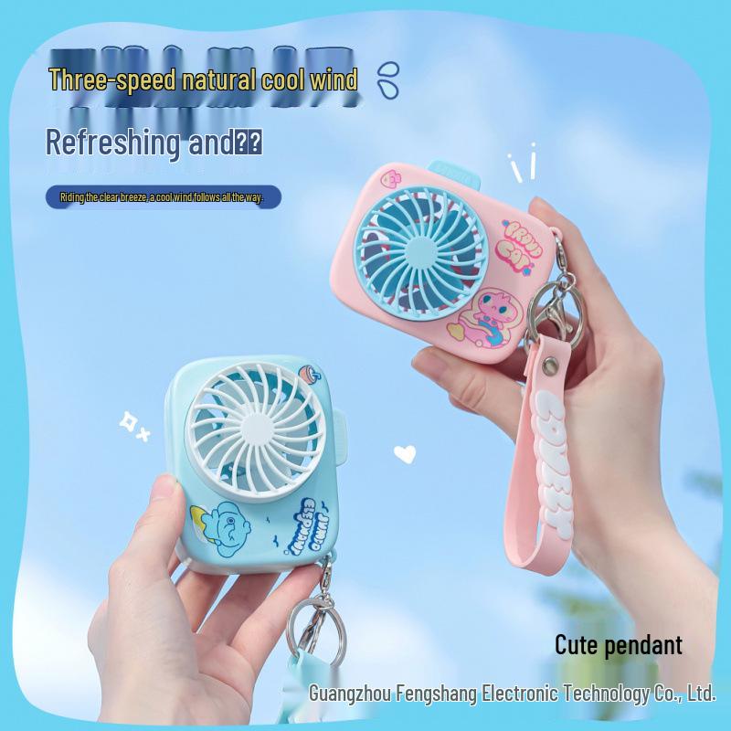 Portable Mini USB Handheld Rechargeable Fan Keychain