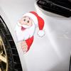 Рождественские наклейки на автомобиль, заднее стекло автомобиля, боковое стекло, бампер, мультяшный Санта-Клаус, лось, декоративная наклейка, рождественская самоклеящаяся наклейка