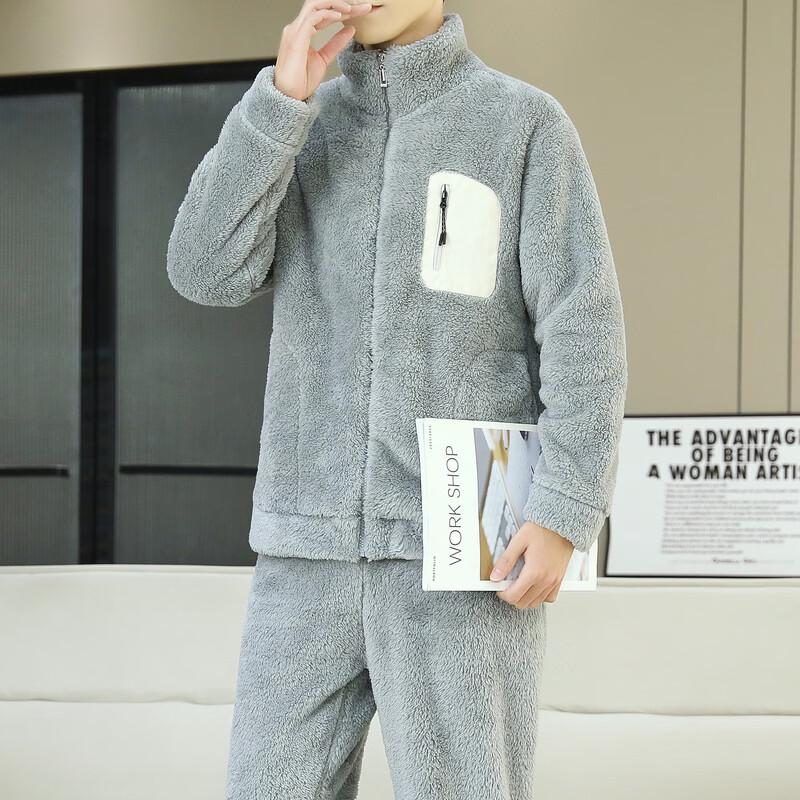 Red Dragonfly Men's Fleece-Lined Thermal Pajama Set