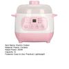 1L Large Capacity Mini Slow Cooker Anti-Dry Burn Easy Operation Electric Smart Ceramic Soup Porridge Cooker Multifunction Cooking Pot
