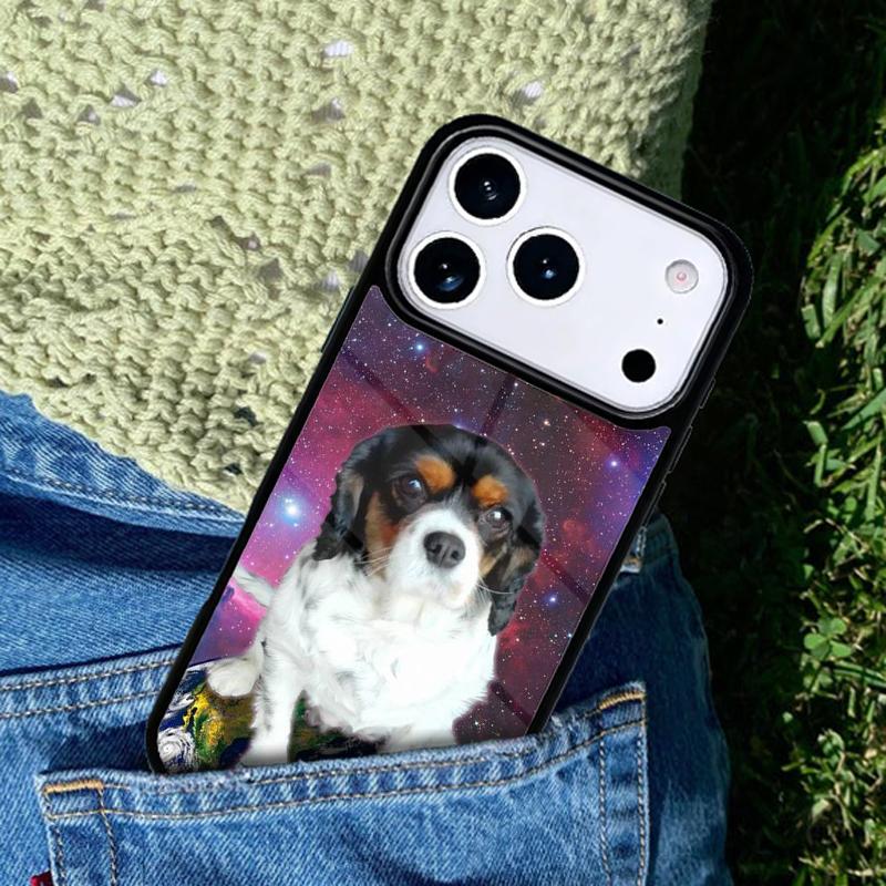 Чехол для телефона 'Собака-скейтер в космосе' для iPhone 17 AIR 16 Pro Max 15 14 Pro 11 12 13 Ударопрочный силиконовый чехол