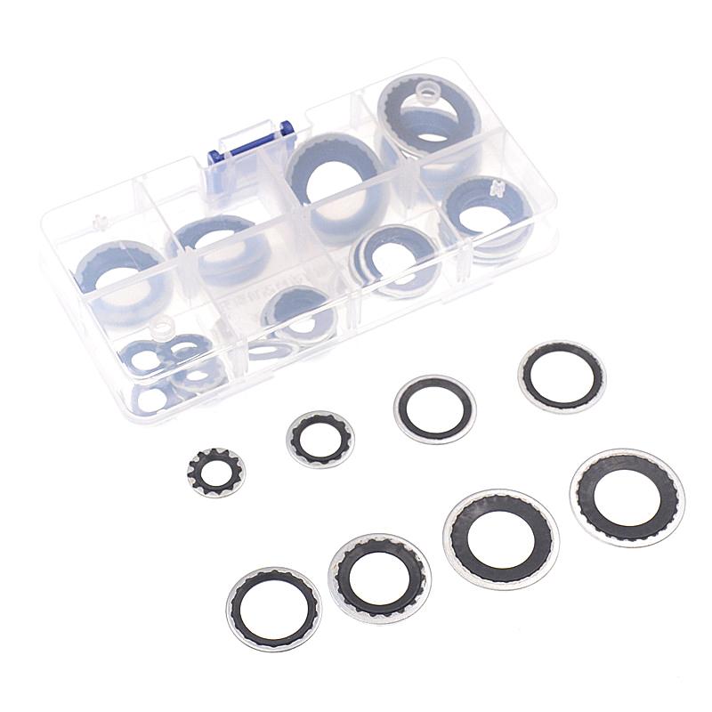 30шт. Уплотнительные прокладки для автомобильных систем кондиционирования воздуха Прокладки расширительных клапанов Прокладки головок труб Прокладки компрессоров