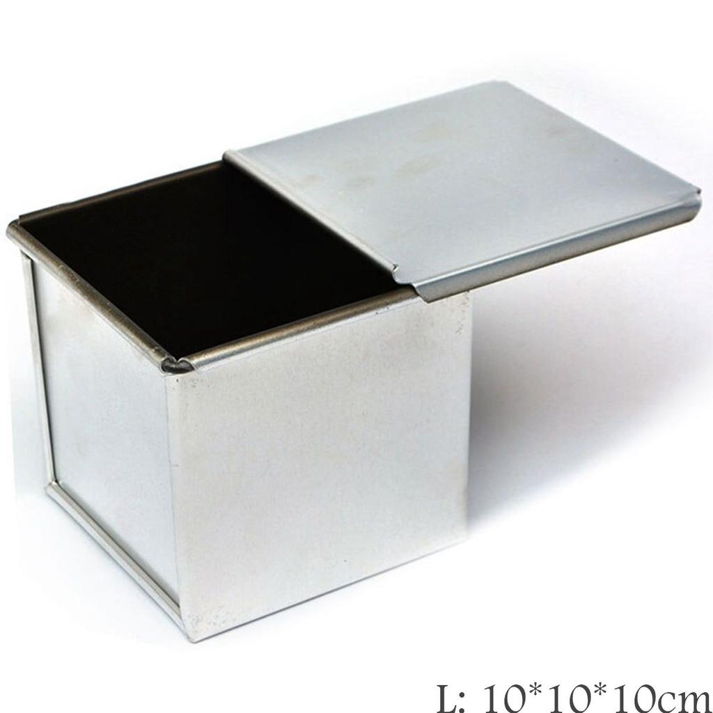 Mini Square Kitchen Cake Baking Tool Dessert Making Toast Box Loaf Pan With Lid Bread Mold