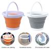Folding Bucket with Handle Large Capacity Strong Load-bearing Impact-Resistant Portable Compact Collapsible
